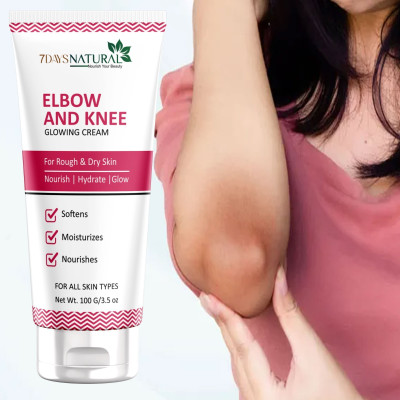 7days natural Daily care Elbow and Knee brightening Cream with Shea butter and Alpha arbutin for Dark & Dull Elbow and Knee(100 g)