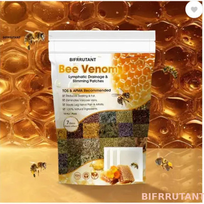 BIFRRUTANT Foot Patches Detox Bee Venom Soothes Swollen Feet(100 g)