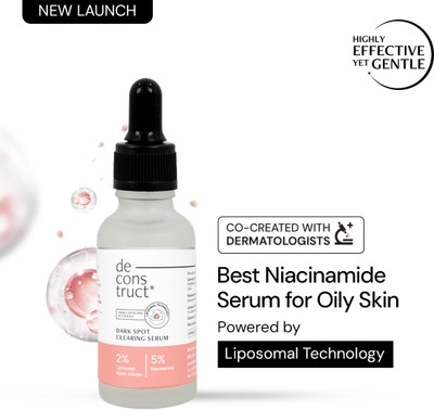Deconstruct 5% Niacinamide Serum for Oily Skin+2% Alpha Arbutin With Liposomal Technology(30 ml)