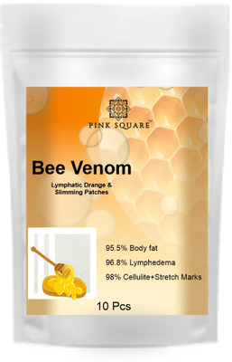 Pink Square Bee Venom Foot Patches Cleansing Toxin Remover Foot Pads for Detoxification Plaster & Patch(10 g)