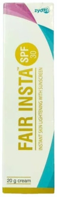 FAIR INSTA SPF 30 Skin Lightening and Sunscreen Cream(20 g)