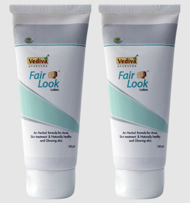 VEDIVA Fair Look Lotion for Glowing Skin – All Skin Types, Pack of 2(200 g)