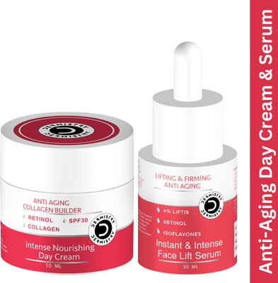 DERMISTRY Instant Skin Tightening Firming Face Serum & Retinol SPF 30 Anti Aging Day Cream(80 ml)