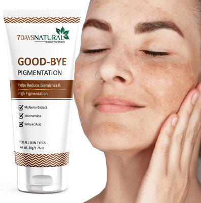 7days natural Bye Bye Pigmentation Blemishes Face Cream, For Pigmentation & Blemish Removal(100 g)