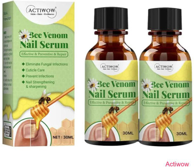 ACTIWOW Bee Venom Nail Serum Vital Bond for Fragile Tips A001(20 ml)