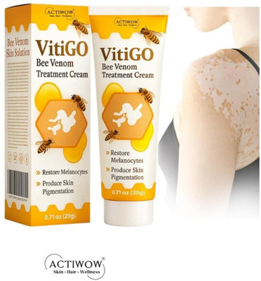 ACTIWOW Vitigo Bee Venom Cream for Bath Time Skin Care cream(100 g)