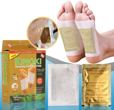 Renthol Kinoki Natural Herbal Detox Foot Pads – Bamboo Vinegar & Ginger Extract Based Cleansing Patches for Toxin Removal-(100 g)