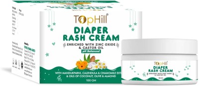 Tophill Diaper Rash Cream | Relieves Rashes, Reduces Redness & Irritation | Pack of 3(100 g)