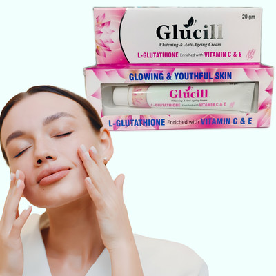 GLUCILL Whitening Cream For Decreases Fine Lines & The Wrinkle Depth(20 g)