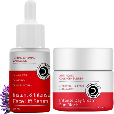 DERMISTRY Retinol SPF 30 Anti Aging Day Cream & Instant Skin Tightening Firming Face Serum(80 ml)