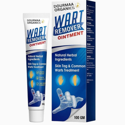DOURMAA ORGANICS Herbal Wart Removal Cream for Hands, Feet, and Sensitive Skin Areas(100 g)