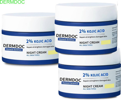 DermDoc Kojic Acid Cream Combo of 3 Glow Tubes(150 g)