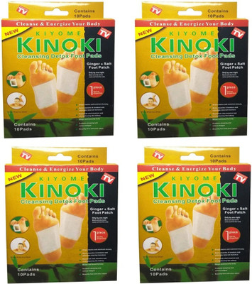 KIYOME KINOKI Cleansing Toxins Remover Foot Patches 10 Adhesive Pads Kit(450 g)