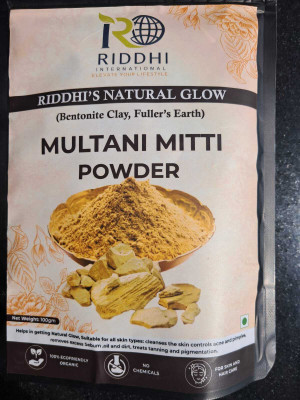riddhi international Riddhi's Natural Glow Multani Mitti(100 g)