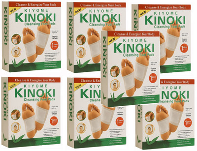 KIYOME KINOKI Cleansing Foot Pads Toxins Relief Improve Circulation[PACK OF7](700 g)