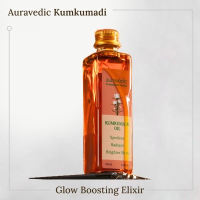 AURAVEDIC Kumkumadi Oil, 100 Ml | Kumkumadi Face oil for Glowing Skin | Kumkumadi Tailam from Kerala.(100 ml)