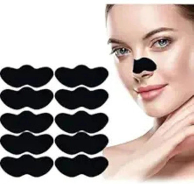 UNVELIS Blackhead Pore Strips (PACK OF 10) Nose Strips for Black Head Remover,Deep Cleansing Charcoal Strips with Instant Blackhead Removal,Natural Charcoal Pore Cleaner & Minimizer(PACK OF 10)(50 g)