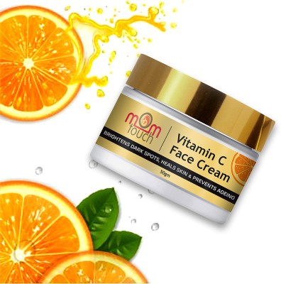 mom touch Vitamin C Cream For Face, with Vitamin C & SPF 20, for Skin Illumination(50 ml)