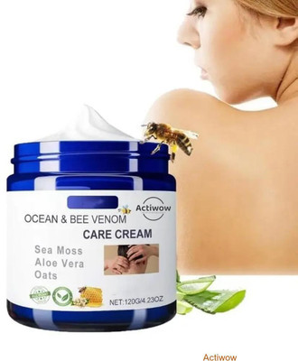 ACTIWOW Bee Venom Ocean Cream for Beard Clarity and Smooth Skin Hydration(50 g)