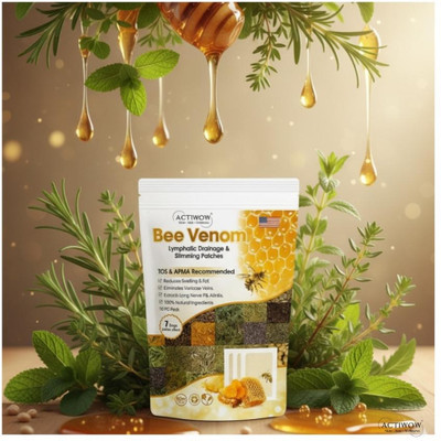 ACTIWOW Bee Venom Foot Patches Reduce Eye Puffiness by Clearing Toxins SKT(100 g)