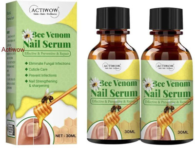 ACTIWOW Bee Venom Nail Serum Root Glow for Base Health A001(20 ml)