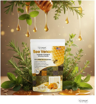 ACTIWOW Bee Venom Foot Patches Target Fatigue, Bloating and Toxins SKT(100 g)
