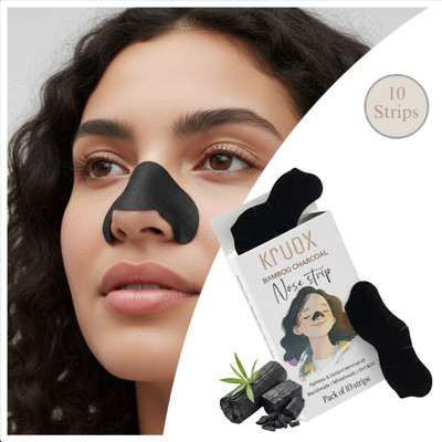 Kruox Bamboo Charcoal Nose Strip Whiteheads & Blackheads Remover Strips(10 g)