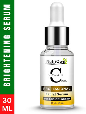 NutriOwn Vitamin C Serum for Radiant Skin & Hyper Pigmentation | Instantly Boosts Glow and Gradually Reduces Spots | Bright Complete Professional Vitamin C Booster(30 ml)