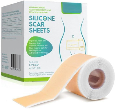 Voroly Silicone Scar Sheets,Scar Tape,Scar Tape For Surgical Scars,Scar Removal Strips Crepe Bandage(5 cm)