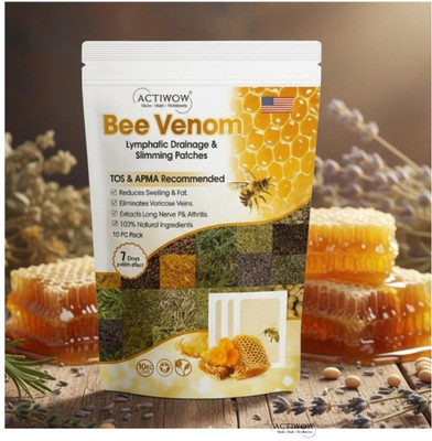 ACTIWOW Bee Venom Foot Patches Support Body Detox During Sleep Cycle SKT(100 g)