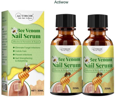 ACTIWOW Bee Venom Nail Serum Growth Boost for Cracked Nails A001(20 ml)