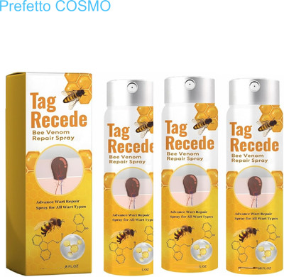 Prefetto COSMO Tag Recede Skin TagAway Herbal Remedy – 3 Spray Bottles(300 ml)