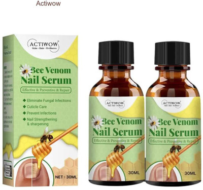 ACTIWOW Bee Venom Nail Serum Gloss Guard for Natural Shine A001(20 ml)