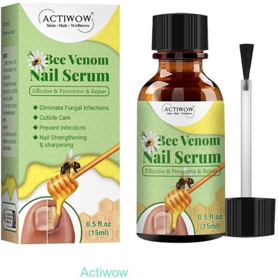 ACTIWOW Bee Venom Nail Serum Fresh Glow Coat(20 ml)