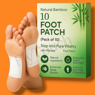 FlyTouch Bamboo Foot Pads to Keep Feet Comfortable and Clean Throughout Night(100 g)