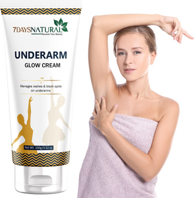 7days natural Underarm Whitening Cream For dark black under arm Lighten and Brighten Skin(100 g)