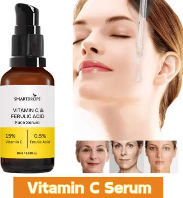 smartdrops Vitamin C Serum + Moisturiser - for Soft & Radiant Skin With Antioxidants Skin Repair & Dark Spot Correction Use For men And Women(30 ml)