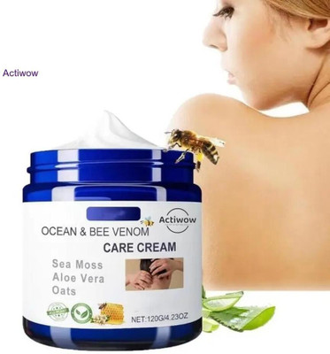 ACTIWOW Bee Venom Ocean Cream for Daily Beard Softening and Skin Balance(50 g)