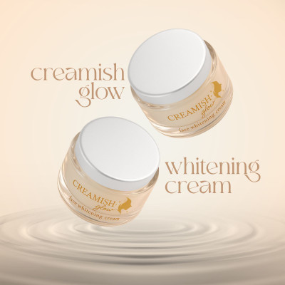 creamish glow Whitening Face Cream, Korean Skincare, Brightening and Hydrating Formula(30.5 g)