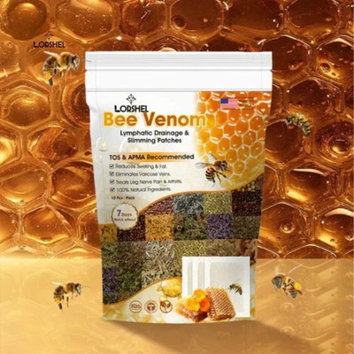 LORSHEL Bee Venom Foot Patches Cleansing Toxin Remover Foot Pads for Recovery(100 g)