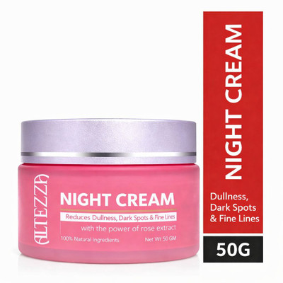 Altezza Advanced Night Cream for Glowing Skin | Skin Brightening & Repair | All Skin Types | 50g(50 g)