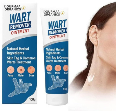 DOURMAA ORGANICS Safe Herbal Wart Remover – Non-Irritating Cream for Sensitive Areas(100 g)