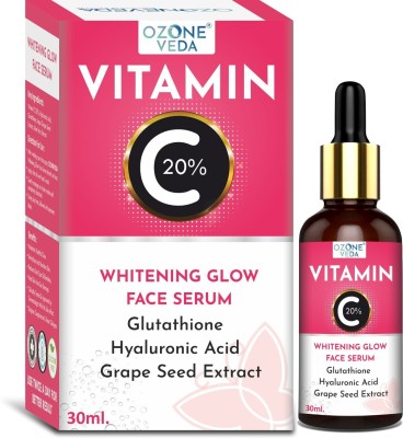 OZONEVEDA Whitening Glow Vitamin C Glutathione Face Serum With Hyaluronic Acid For Glow(30 ml)