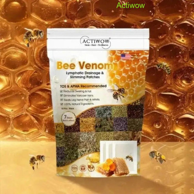 ACTIWOW Bee Venom Foot Patches Sleep Detox Comfort Strips A01(100 g)