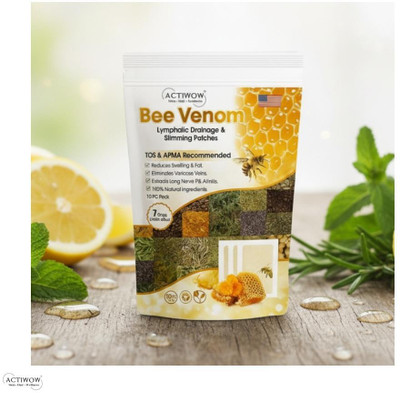 ACTIWOW Bee Venom Foot Patches Stick, Sleep, and Detox the Natural Way SKT(100 g)