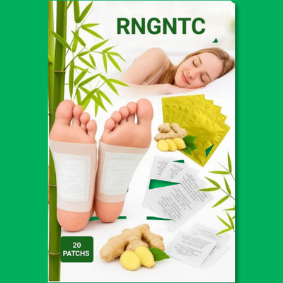 RNGNTC J 20patch Premium Detox Foot patches Cleansing Toxin Remover Foot Pads Pain Relief Stress(180 g)