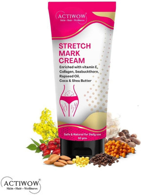 ACTIWOW Stretch Marks Removal Cream, Softer Skin in Weeks(50 g)