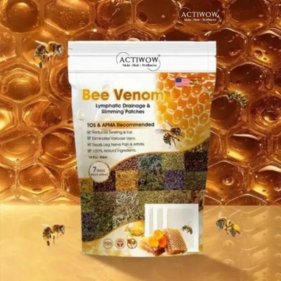 ACTIWOW Bee Venom Foot Patches for Detox & Total Wellness Foot Patches(100 g)