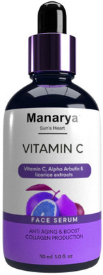 Manarya Sun's Heart Complete Vitamin C Face Serum|Brightening with dark spot reduction(30 ml)