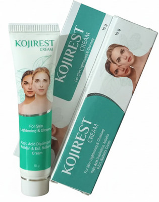 KOJIREST Cream with Kojic Acid, Mulberry Ext. & Arbutin, for Skin Brightening & Even Tone(15 g)